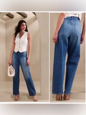 Banana Republic Mid-rise Loose Stovepipe Jeans